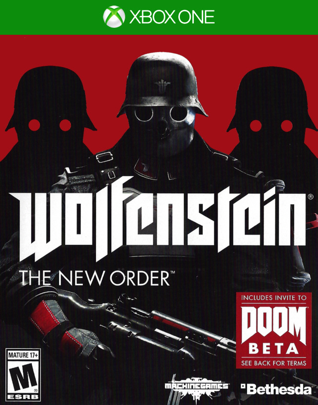 Wolfenstein The New Order Box Art Microsoft Xbox One Sega